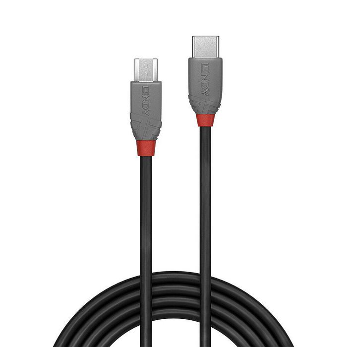 Lindy Cable USB 2.0 Tipo C a Micro-B, 1m, Línea Anthra