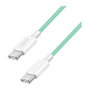 LogiLink Cable USB 2.0 Tipo-C de nailon verde, 0,5 m