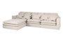 DKD Home Decor Módulo de Sofá Izq/Der Beige con 4 Cojines
