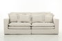 DKD Home Decor Módulo de Sofá Izq/Der Beige con 4 Cojines