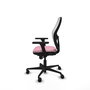 PIQUERAS Y CRESPO Silla de oficina Jorquera Rosa y Blanco
