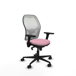 PIQUERAS Y CRESPO Silla de oficina Jorquera Rosa y Blanco