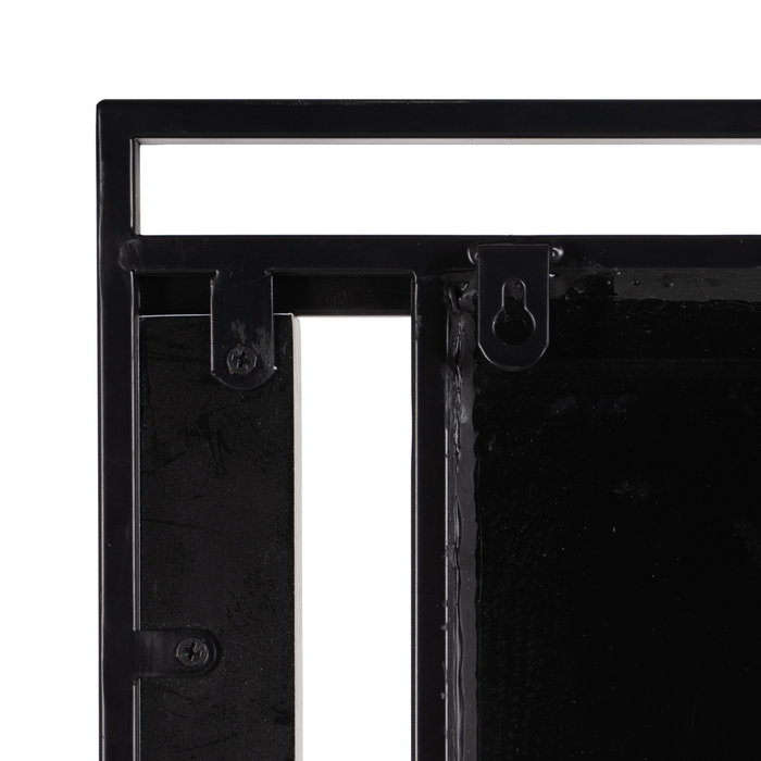 Espejo Natural-Negro Dm-Metal 70 X 2 X 70 cm