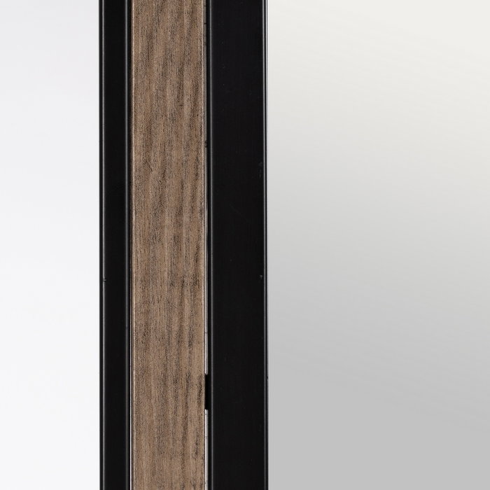 Espejo Natural-Negro Dm-Metal 70 X 2 X 70 cm