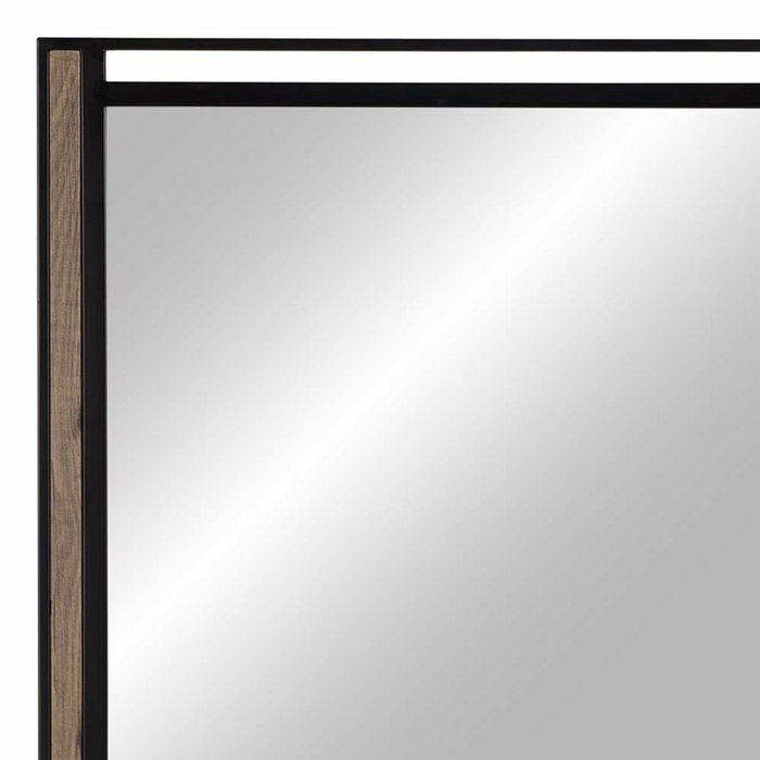 Ixia Espejo Natural-Negro DM-Metal 70 x 70 cm