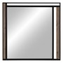 Ixia Espejo Natural-Negro DM-Metal 70 x 70 cm