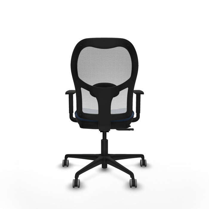 PIQUERAS Y CRESPO Silla de oficina Jorquera Sincro/Traslack Azul marino y Blanco