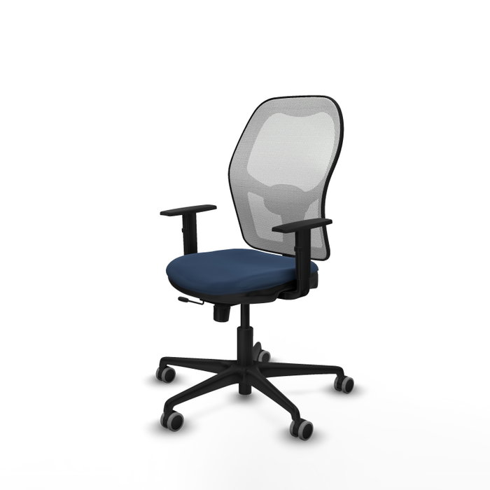 PIQUERAS Y CRESPO Silla de oficina Jorquera Sincro/Traslack Azul marino y Blanco