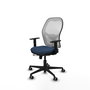 PIQUERAS Y CRESPO Silla de oficina Jorquera Sincro/Traslack Azul marino y Blanco
