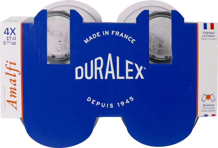 Duralex Set 4 Vasos Transparente Amalfi 17 cl (12 Cajas)