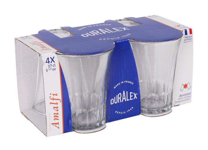 Duralex Set 4 Vasos Transparente Amalfi 17 cl (12 Cajas)