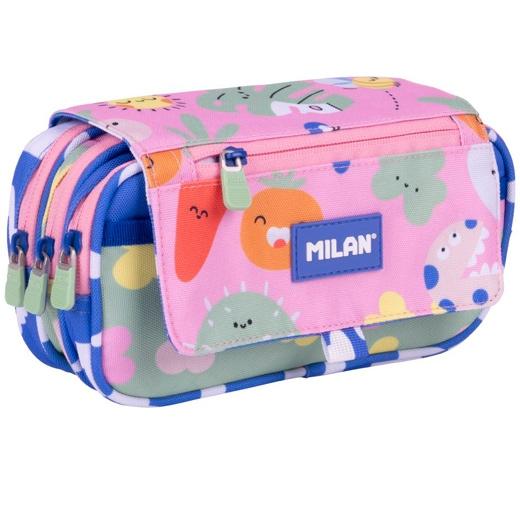 Milan Portatodo 4 Cremalleras Con Solapa Serie Especial Green & Grow 13x24x10 cm Milan Portatodo 4 Cremalleras Con Solapa Serie Especial Green & Grow 13x24x10 cm