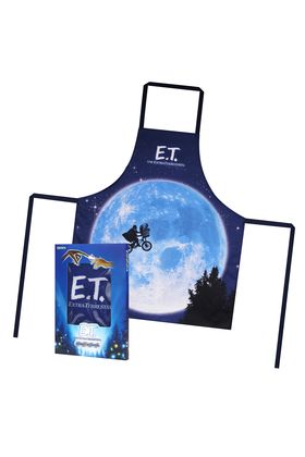 Sd toys Delantal E.T. El Extraterrestre Elliott y E.T. en bicicleta sobre la luna con Packaging de Cartón Poliéster Talla Única Ajustable Licencia Oficial