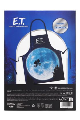 Sd toys Delantal E.T. El Extraterrestre Elliott y E.T. en bicicleta sobre la luna con Packaging de Cartón Poliéster Talla Única Ajustable Licencia Oficial