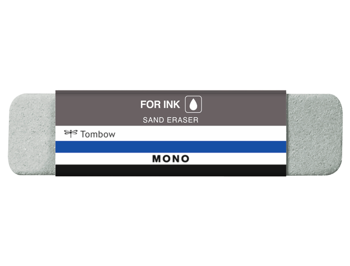 Tombow Goma de borrar Mono con polvo de sílice para tinta, con faja protectora, 13 g