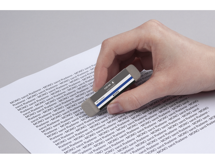 Tombow Goma de borrar Mono con polvo de sílice para tinta, con faja protectora, 13 g