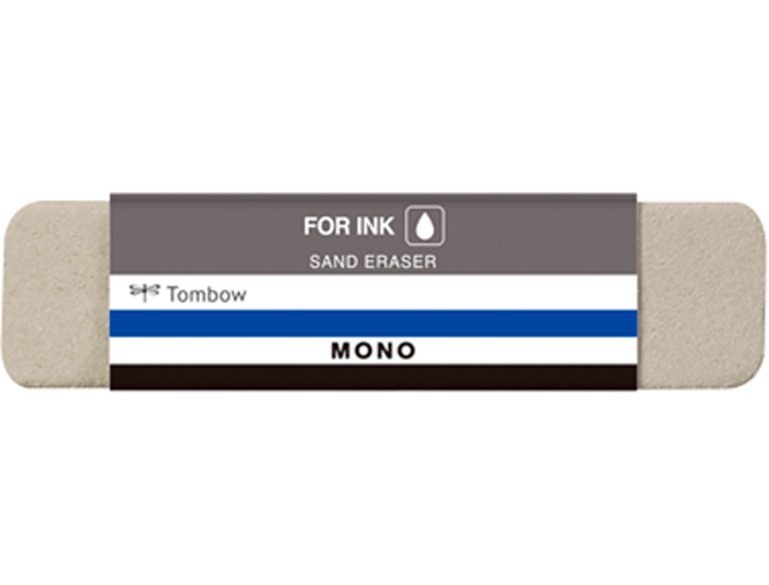 Tombow Goma de borrar Mono con polvo de sílice para tinta, con faja protectora, 13 g