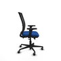 PIQUERAS Y CRESPO Silla de oficina Haches Azul y Negro