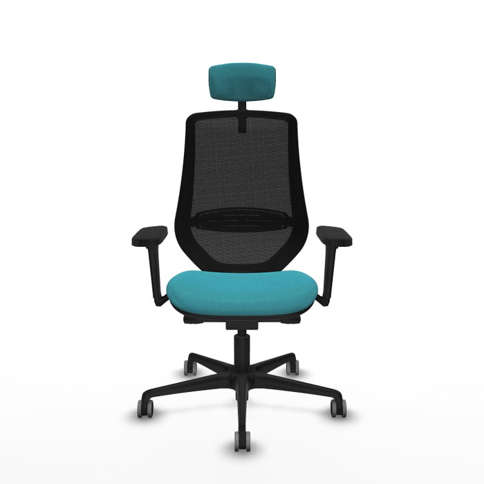 PIQUERAS Y CRESPO Silla de oficina Mardos con Mecanismo Sincro/Traslack, Turquesa y Negro PIQUERAS Y CRESPO Silla de oficina Mardos con Mecanismo Sincro/Traslack, Turquesa y Negro
