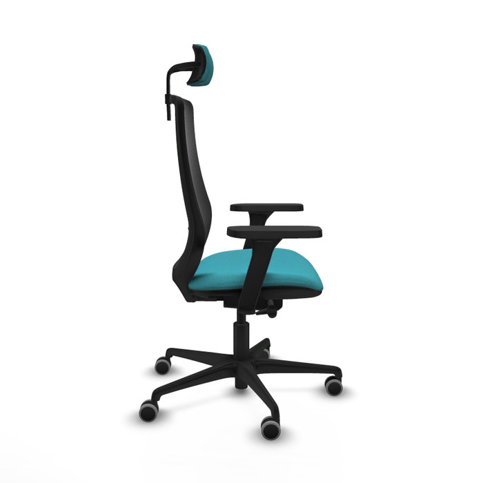 PIQUERAS Y CRESPO Silla de oficina Mardos con Mecanismo Sincro/Traslack, Turquesa y Negro PIQUERAS Y CRESPO Silla de oficina Mardos con Mecanismo Sincro/Traslack, Turquesa y Negro