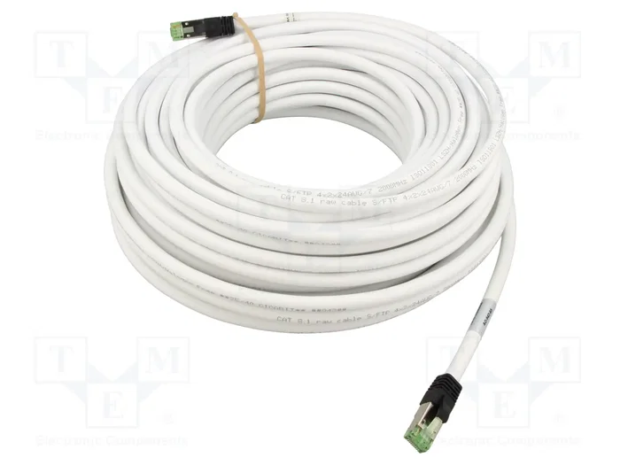 GOOBAY Patch Cord Cat 6a S/FTP 25m Blanco