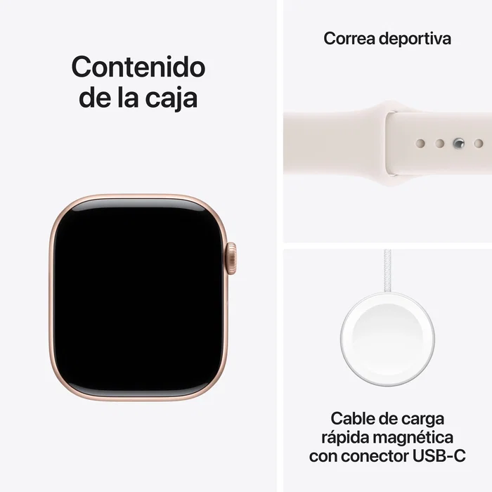 Apple Watch Series 11 GPS + Cellular 46mm Oro Rosa Aluminio