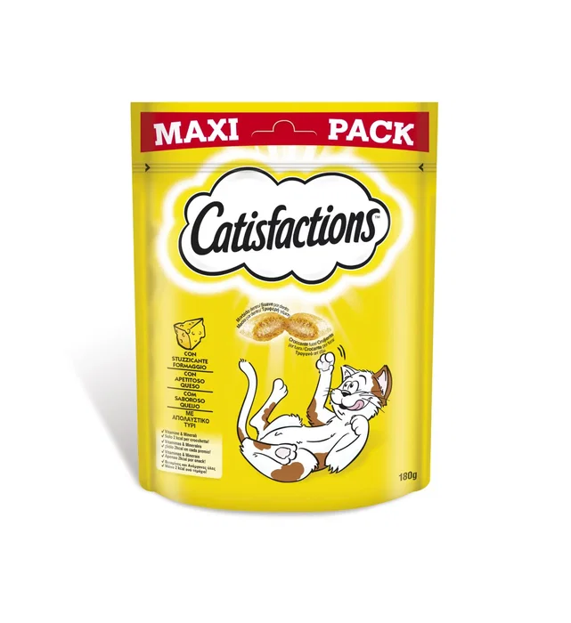 Catisfactions Megapack Snacks Queso para Gatos 4x180 gr