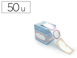 Avery Etiqueta Adhesiva Removible para Botes, Regalos y Decoraciones, 50 Unidades, Redonda 38mm / Rectangular 38x75mm