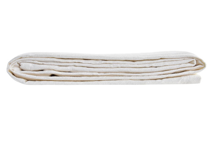 DKD Home Decor Manta Plaid Scandi Crema 260 x 230 cm (2 Unidades) Multiusos Algodón y Poliéster