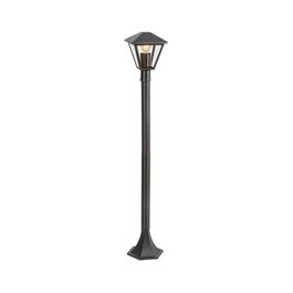 RABALUX Paravento Baliza Exterior Negra de Aluminio con Cristal
