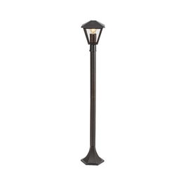 RABALUX Paravento Baliza Exterior Negra de Aluminio con Cristal