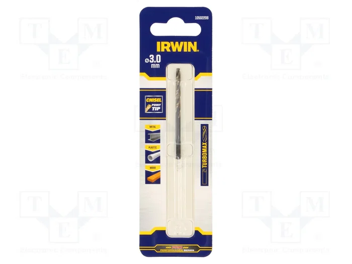 IRWIN Broca para metal TURBOMAX™ 3mm x 61mm IRWIN Broca para metal TURBOMAX™ 3mm x 61mm