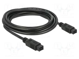 DeLOCK Cable FireWire 9 Pin Macho a 9 Pin Macho, 3 m, Gris