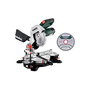 Metabo Set KS 216 M + Sgeblatt, Sierra de doble bisel con guía láser y extracción de polvo, 5000 RPM, 1100W, 220-240V - Ref. 610216900