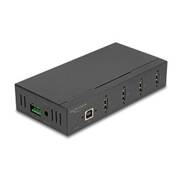DeLOCK 60686 Hub USB 2.0 con 5 puertos Type-A y protección ESD