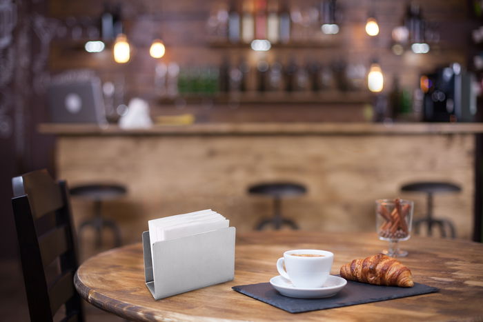 Inde Servilletero Acero Inoxidable 13.2 cm (24 Unidades)