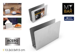 Inde Servilletero Acero Inoxidable 13.2 cm (24 Unidades)