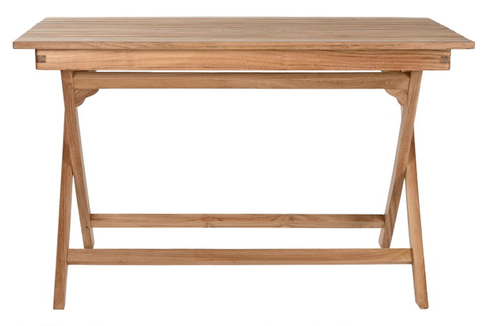 DKD Home Decor Set de Comedor de Teca con Mesa Plegable y 4 Sillas Plegables DKD Home Decor Set de Comedor de Teca con Mesa Plegable y 4 Sillas Plegables