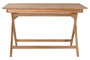 DKD Home Decor Set de Comedor de Teca con Mesa Plegable y 4 Sillas Plegables