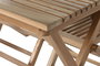 DKD Home Decor Set de Comedor de Teca con Mesa Plegable y 4 Sillas Plegables