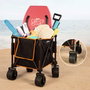 Color Baby Carro de Playa Plegable 52x52x71/105cm con Ruedas 17x10cm para Niños