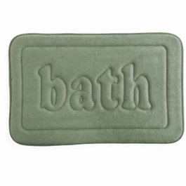 Today Alfombra de baño de espuma viscoelástica Verde 40 x 60 cm