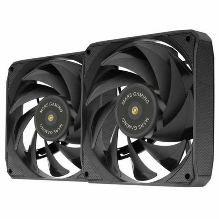 Mars Gaming Pack de 2 Ventiladores MF-NCLX2 de 120 mm Negro