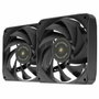 Mars Gaming Pack de 2 Ventiladores MF-NCLX2 de 120 mm Negro