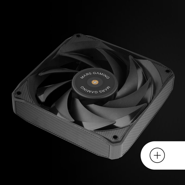 Mars Gaming Pack de 2 Ventiladores MF-NCLX2 de 120 mm Negro