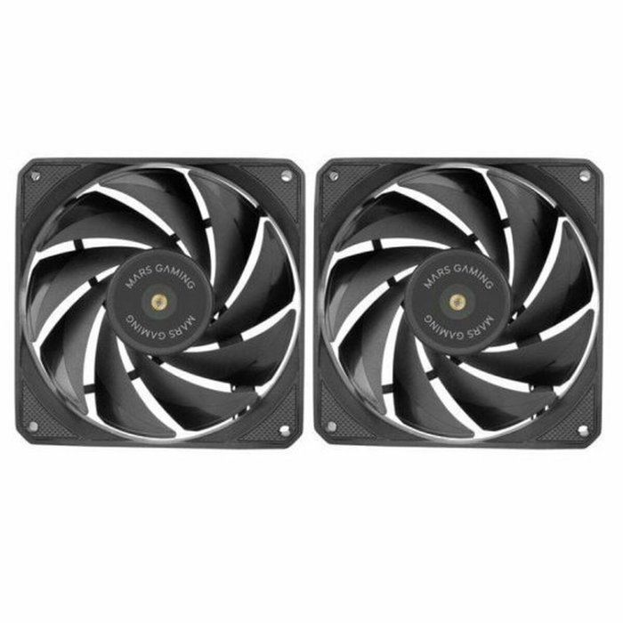 Mars Gaming Pack de 2 Ventiladores MF-NCLX2 de 120 mm Negro