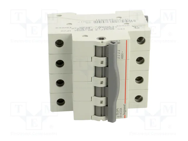 LEGRAND RX3 Interruptor de aislamiento 4 polos 63A 400VAC LEGRAND RX3 Interruptor de aislamiento 4 polos 63A 400VAC