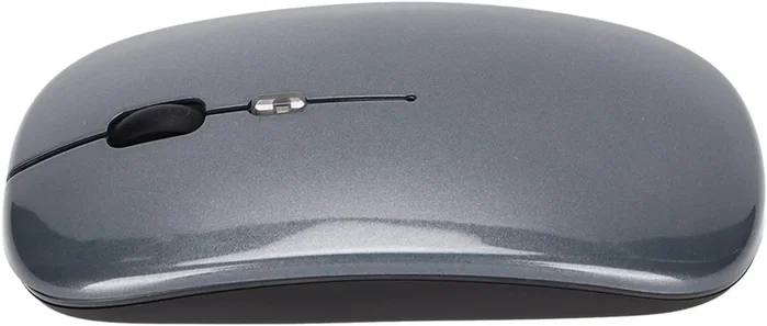 Generico Ratón Inalámbrico Recargable 2 en 1 Bluetooth + USB 2.4G 1600 DPI Gris