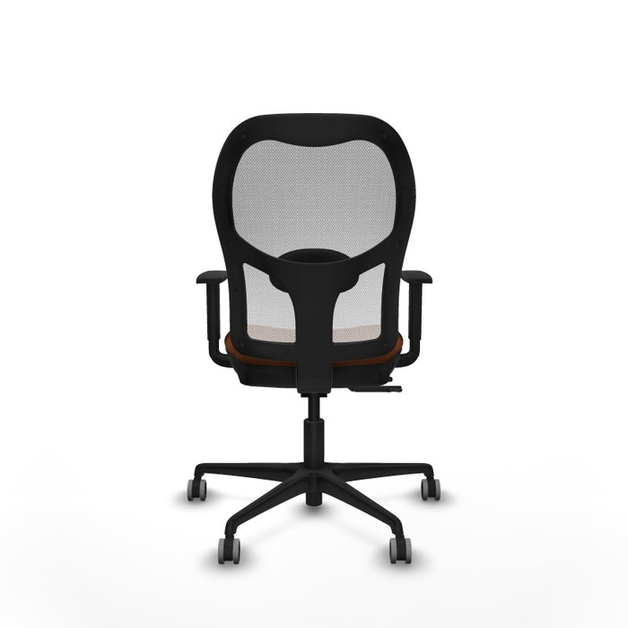 PIQUERAS Y CRESPO Silla de oficina Jorquera con mecanismo Sincro/Traslack, Marrón y Blanco PIQUERAS Y CRESPO Silla de oficina Jorquera con mecanismo Sincro/Traslack, Marrón y Blanco
