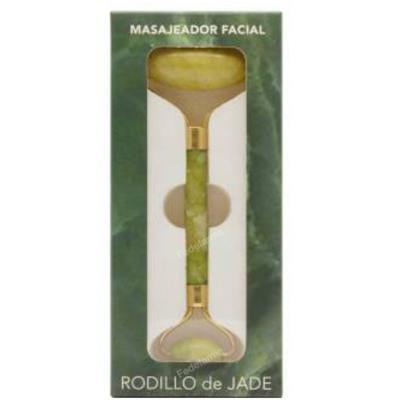 Laboratorio SYS Masajeador facial de jade verde con 2 rodillos Laboratorio SYS Masajeador facial de jade verde con 2 rodillos